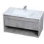 Kasper 36'' Single Bathroom Vanity with Resin Top-843873628