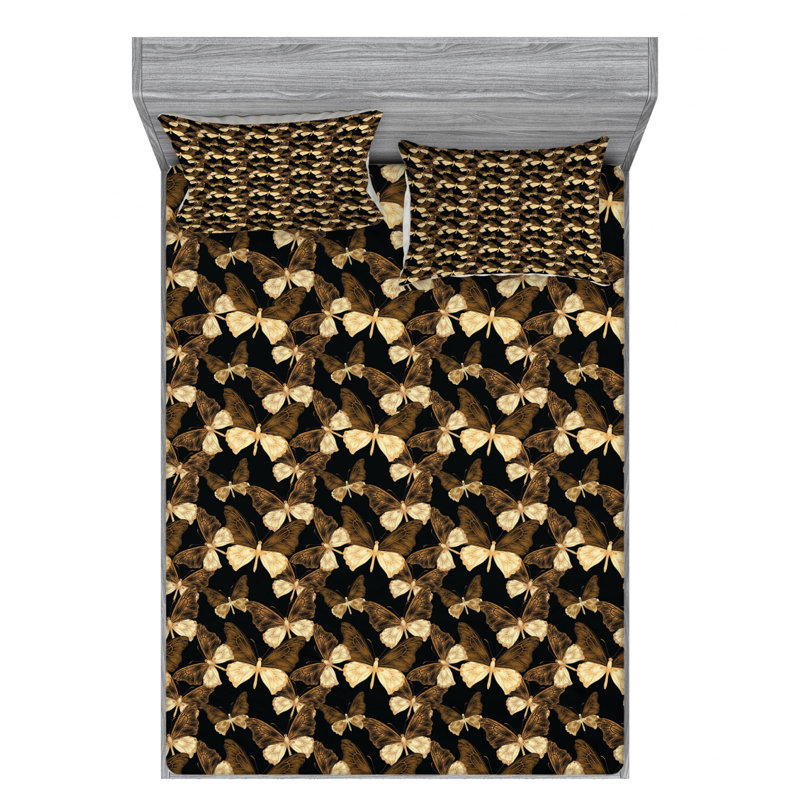 Microfiber Sheet Set, Queen Sheet Set with Fitted Sheet
