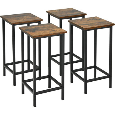 Caressa Bar Stool with Iron Frame