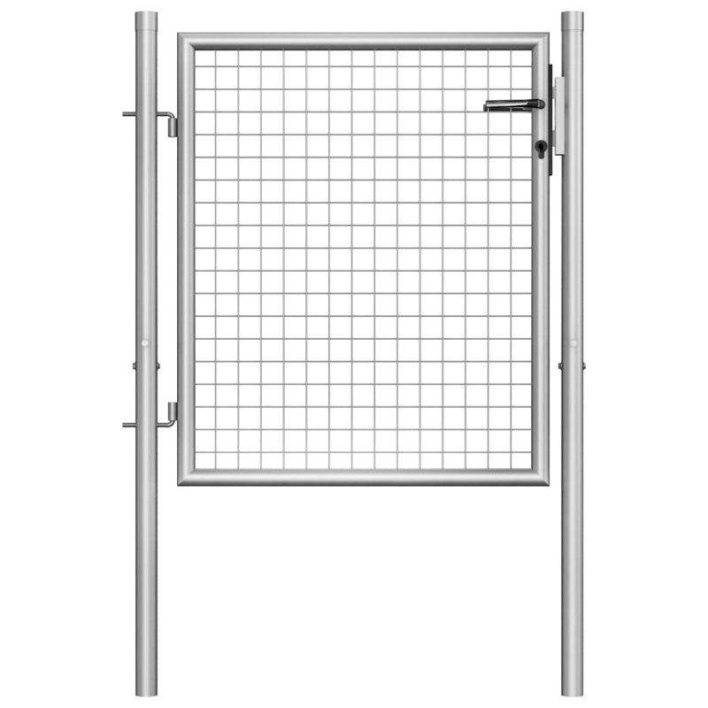 Aderyn Silver Metal Gate, 105cm W x 125cm H