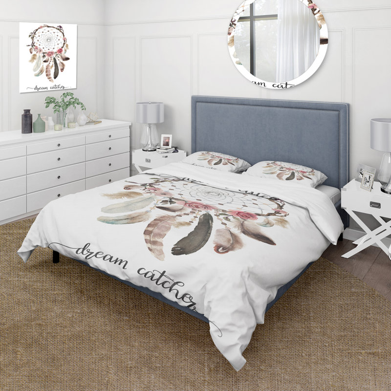 Ensemble de housse de couette Dream Catcher, Housse de couette simple + 1 taie décorative stan