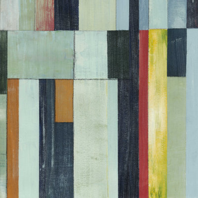 «Geometric Conglomération II» par Grace Popp - peinture sur toile tendue