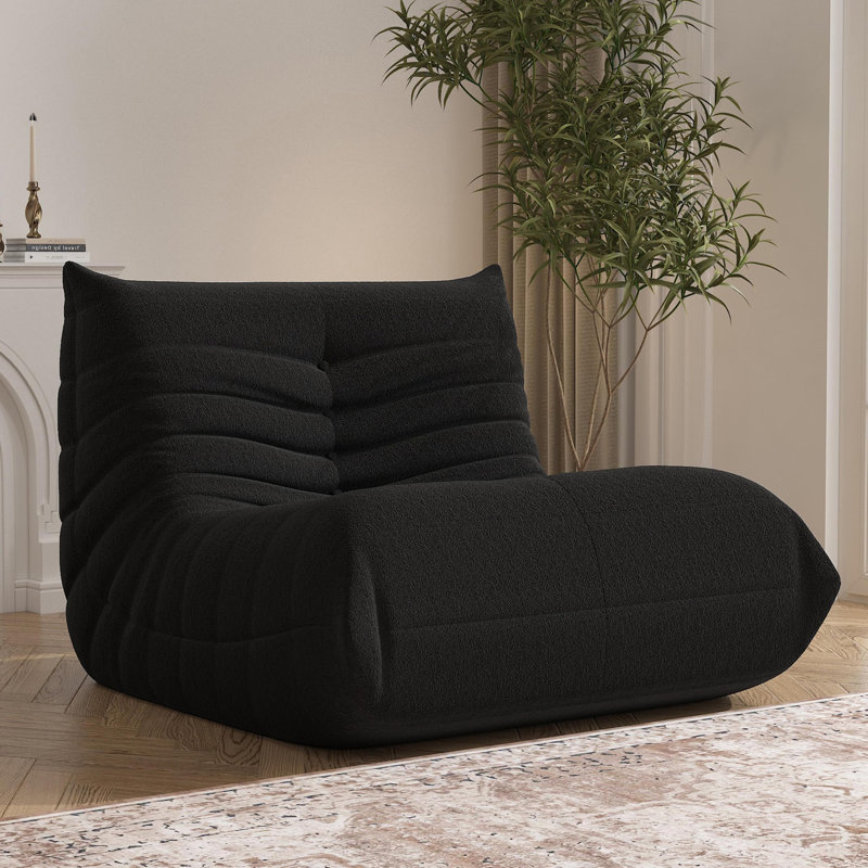 Fauteuil à billes pour adultes, Ours en peluche noir