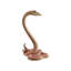 Figurine de serpent en résine rose