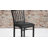 Ringel Vertical Back Metal and Wood Restaurant Chair with Vinyl Seat-24691299