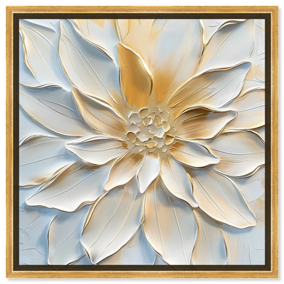 Lotus Canvas Elegant Floral Wall Art by Art Remedy