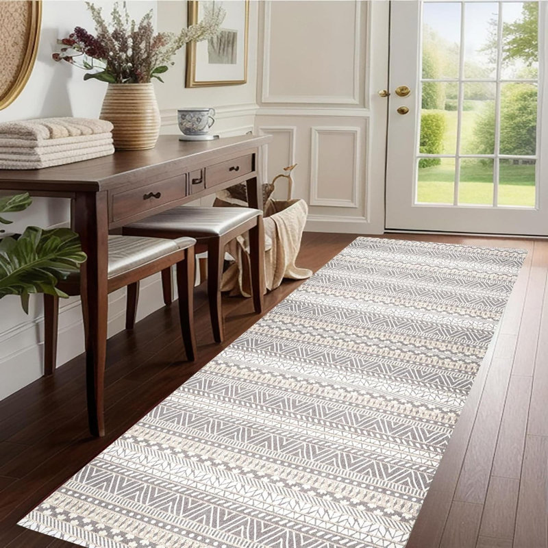 Tapis de couloir Floraidh 1 pi 4 po x 3 pi 11 po avec envers antidérapant