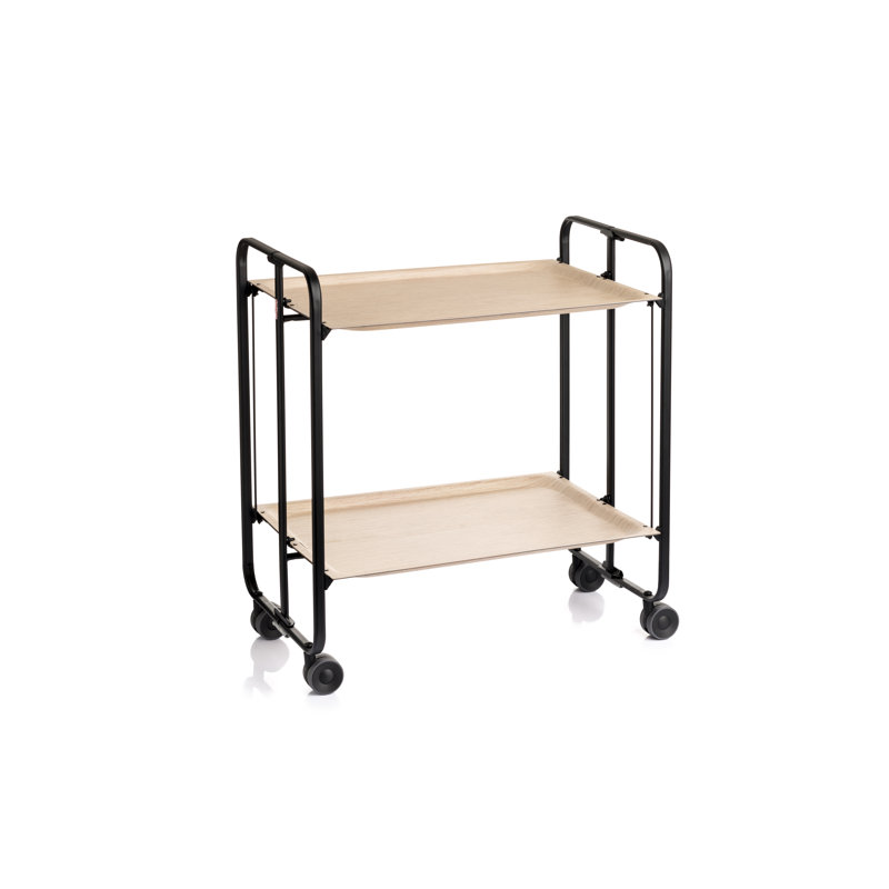 Mald Serving Cart, Black, Beech