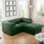 Élégant canapé 2 places en chenille avec repose-pieds-1166200215