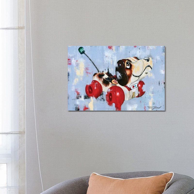 Puppy Love - Wrapped Canvas Painting, 45.72cm H x 66.04cm W x 1.905cm D