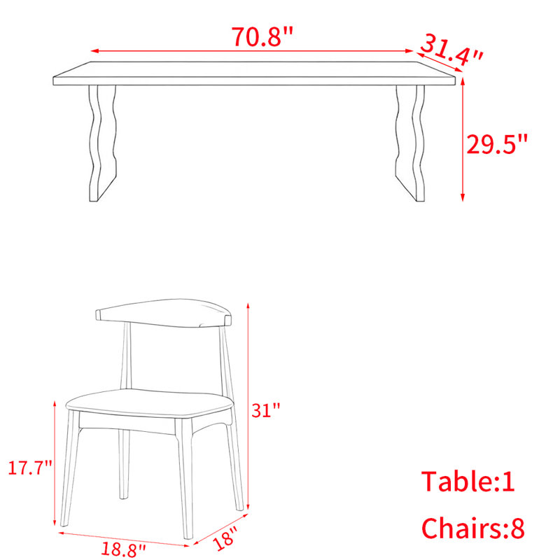 Elionor, 29.5"H x 70.8"L x 31.4"W