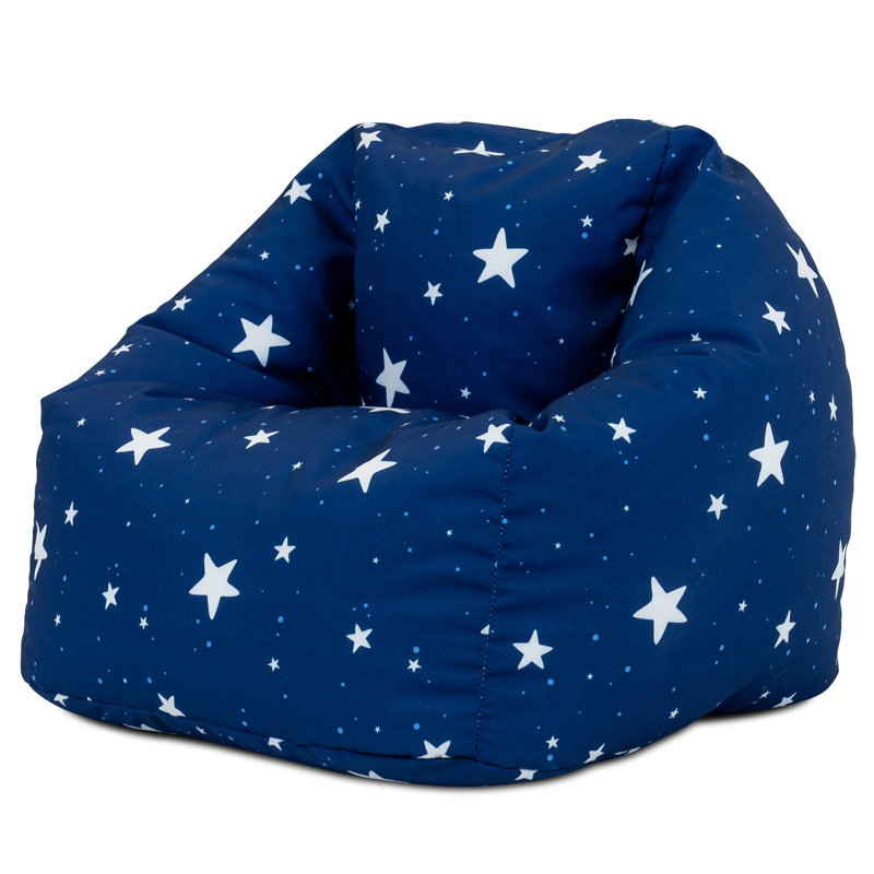 Kids Starry Skies Print Classic Bean Bag, Navy Blue