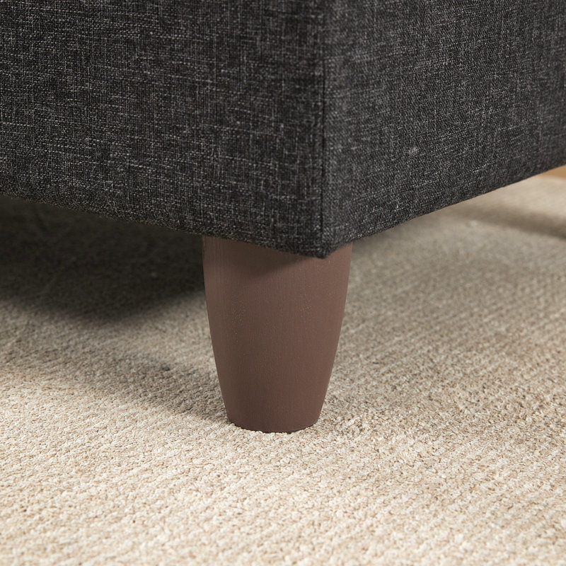 Unités de rangement cachées et coussins décoratifs assortis pour les maisons modernes, Noir gris