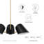Luminaire suspendu 3 lumières en noir-905634909
