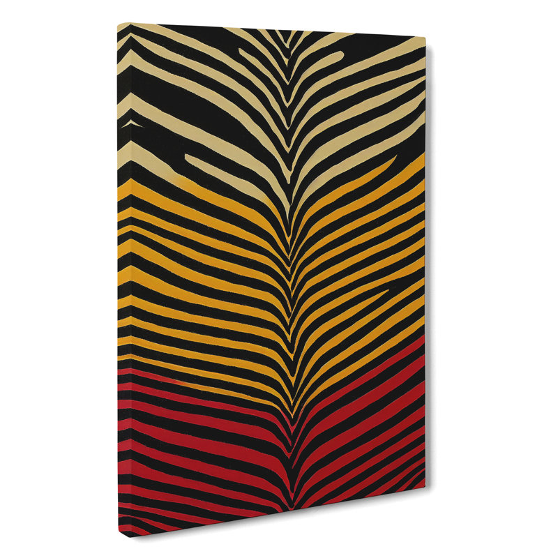 Zebra Skin Stripes No.2 - Wrapped Canvas Print, 50cm H x 35cm W x 3cm D