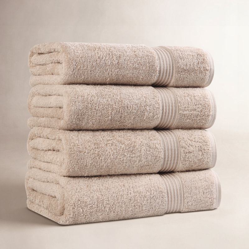Oleg Heritage Egyptian Cotton Soft Absorbent Luxury Bath Towel, Taupe