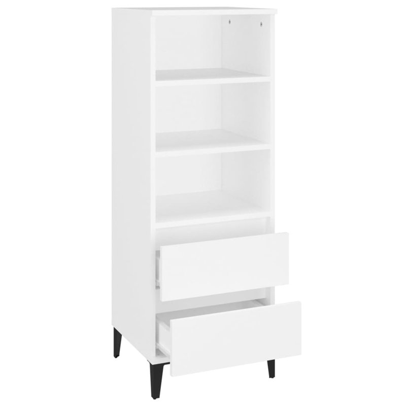 Kihana 40cm Sideboard, White/Black