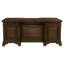 Bureau double caisson en bois à 7 tiroirs avec plateau pour clavier et port USB