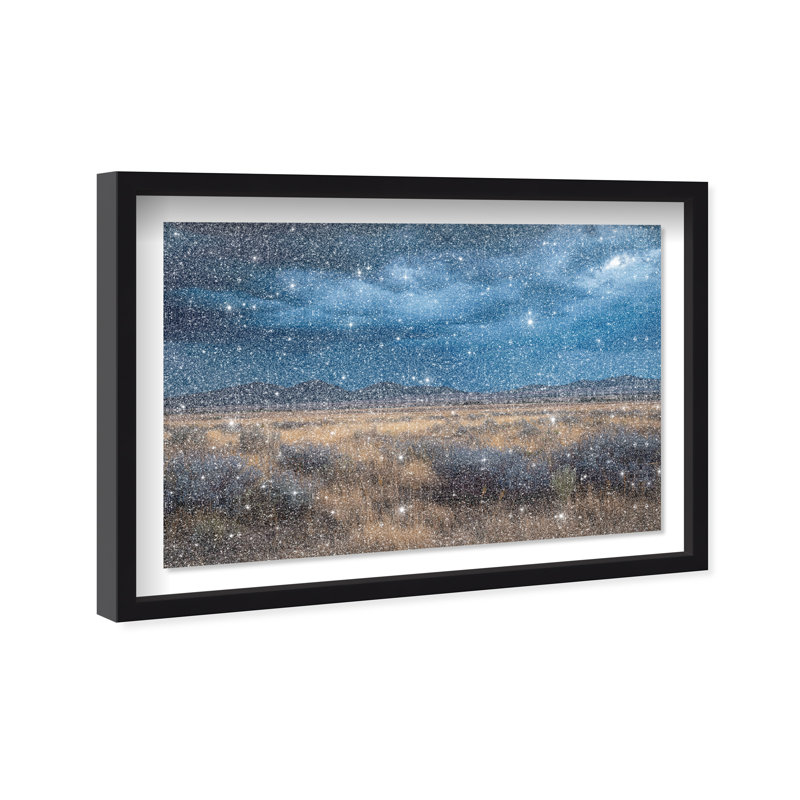 Dark Sky I Print by Oliver Gal, 11.5" H x 16.5" W, Black Shadowbox