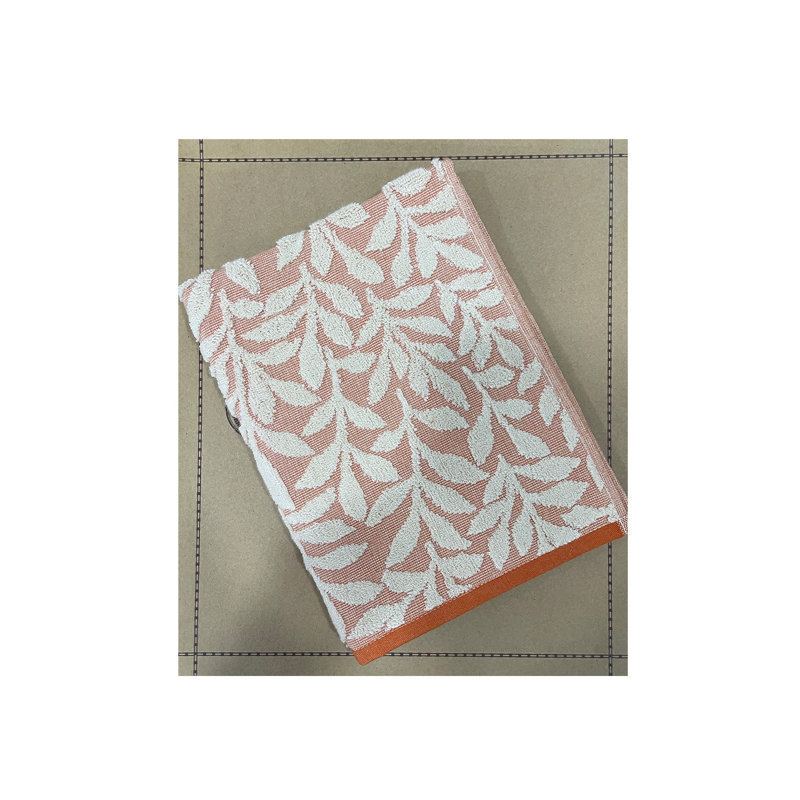 Simple serviette Chestirad, Orange/Blanc