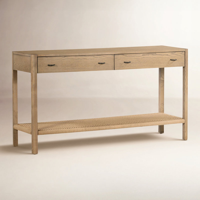 Zuma 55'' W Solid Wood Console Table, Natural Wood