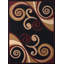 Tapis brun clair / bourgogne Bailes-1297545674