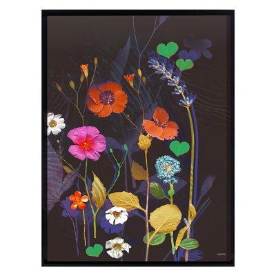«Wildflower Collection 3» par Katie Todaro - Peinture encadrée sur papier