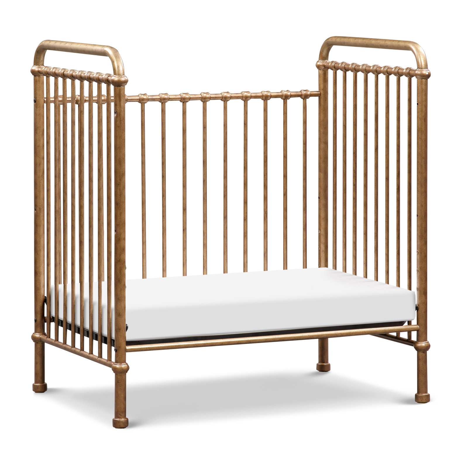 Abigail Iron 3-in-1 Convertible Crib, Vintage Gold