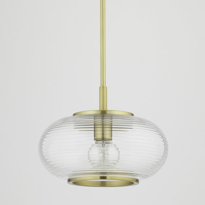 Luminaire suspendu en forme de dôme à 1 lumière Maggie