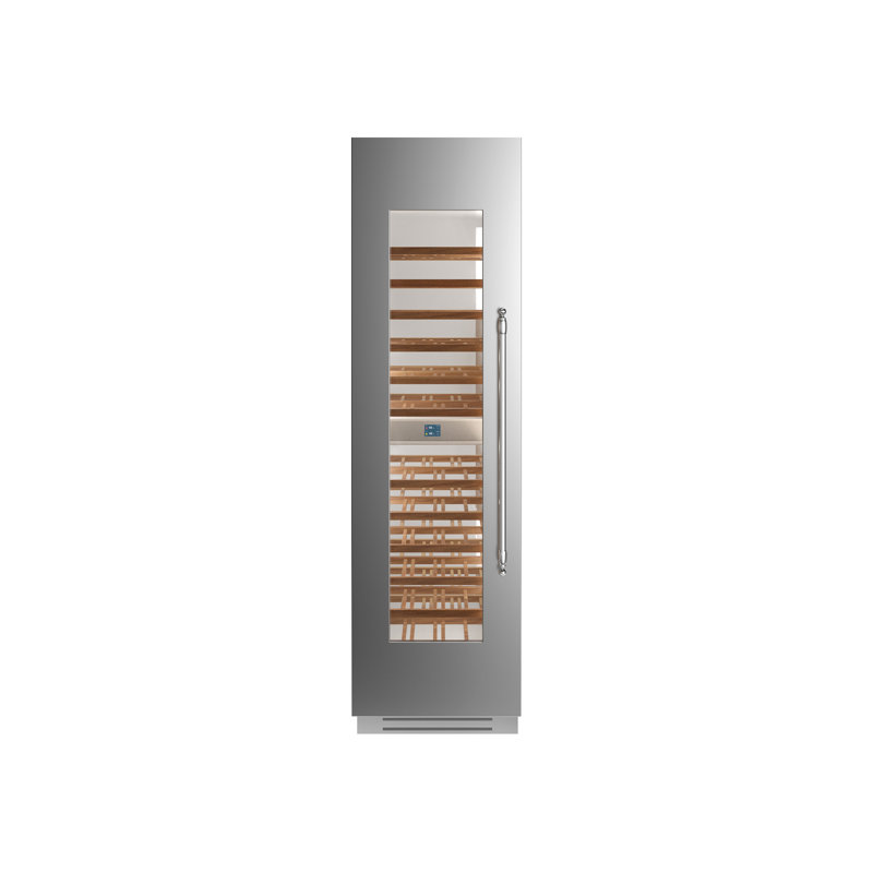 24" Built-in Wine Cellar Column Stainless Steel, Left Handed