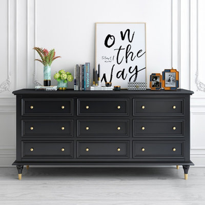 Commode d'appoint moderne tout en bois massif