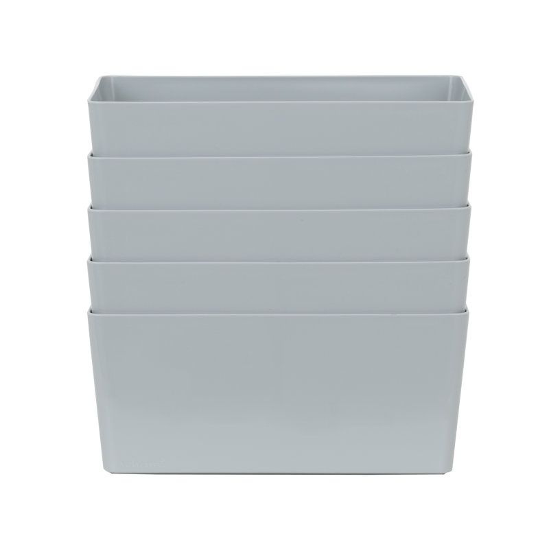 Wham 4.02 Studio Basket Rectangular Pack of 5 Cool Grey