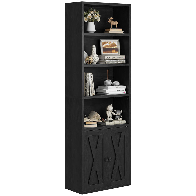 180cm H Standard Bookcase, Black