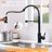 Touchless Kitchen Faucet,Hands Free Automatic Smart Kitchen Faucet Black Smart Kitchen Faucet-125225678