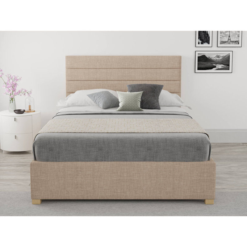 Tyson Upholstered Ottoman Storage Bed, Kingsize (5'), Mink