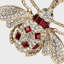 Classic bee hanging ornament boxed gift set, red and green