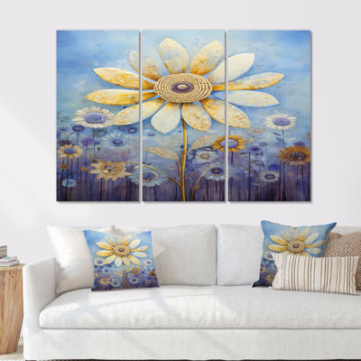 Piscis - Daisy Wall Art Set