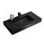 Lavabo intégré sophistiqué noir mat - Élévation sophistiquée de la salle de bain Quartz élégant pour les salles de bain