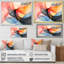 Motif géométrique de couleurs douces I - art mural géométrique-947081347-947081344