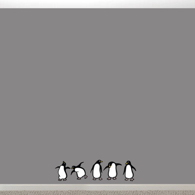 Décalcomanie murale imprimée penguins