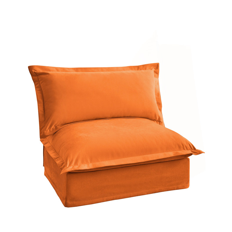 Canapé sans accoudoirs Koala - Orange, Chenille orange