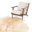 Harland Cowhide Animal Print Area Rug in Ivory