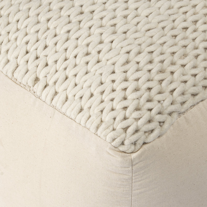 Pouf carré de 20 po de largeur