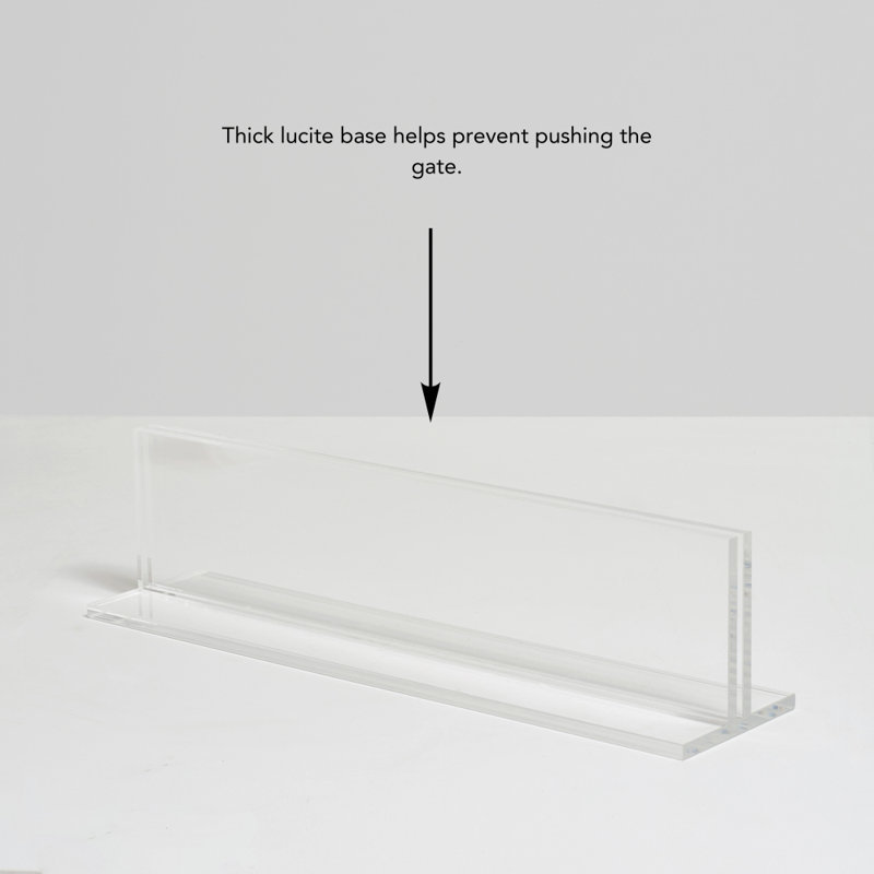 Low Clear Pet Gate Panel, 30" H x 32" W