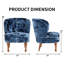 Ensemble de 2 chaises d'appoint à oreilles en velours de 25,6 po d'épaisseur pour le salon (ensemble de 2)-1077250726