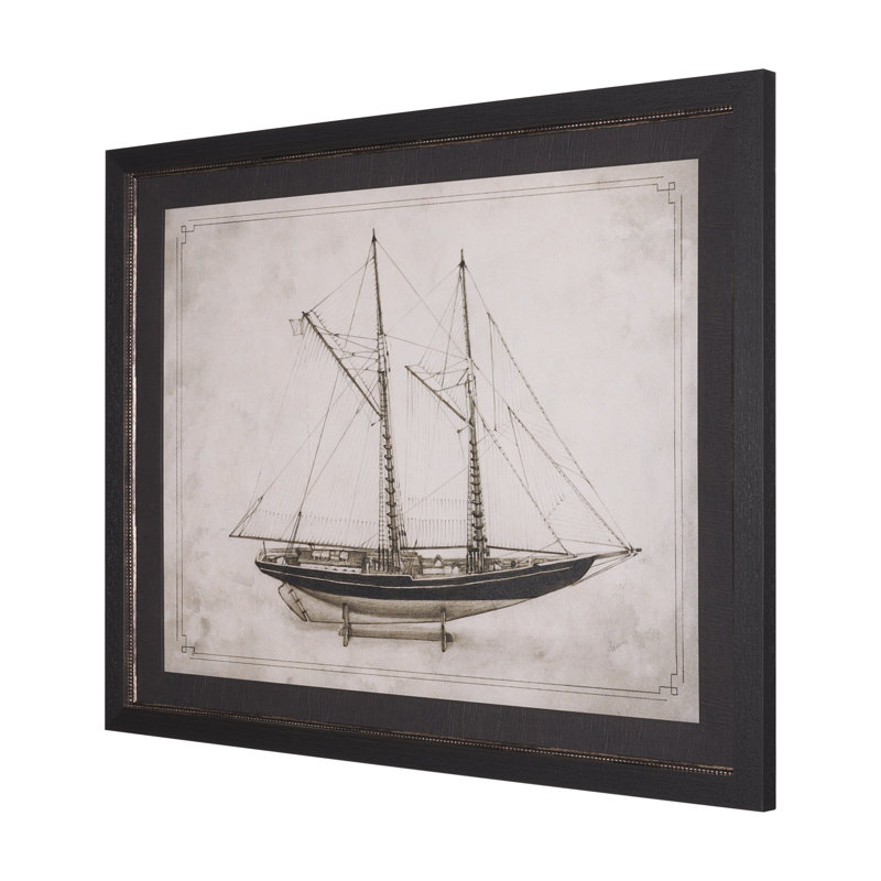 Bluenose II par Studio, reproduction d'art encadrée à la main