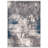 Pownal Abstract Performance Blue/Ivory/Gray Rug-898693487