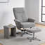 Fauteuil inclinable réglable en chenille, chaise moderne en acier et bois pour bureau à domicile