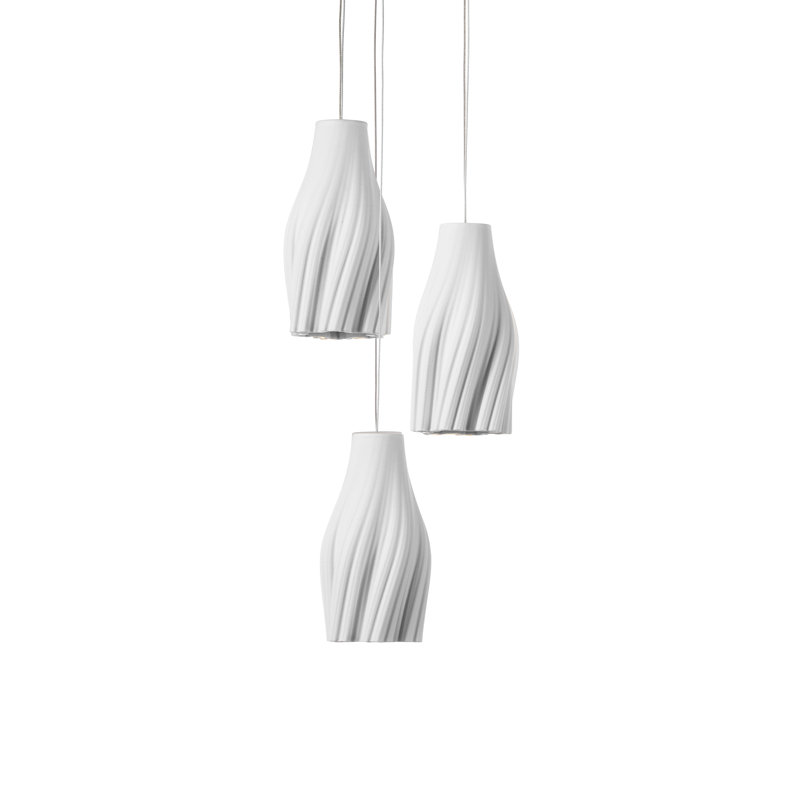 Posh 3-Light Round Multi-Drop Pendant