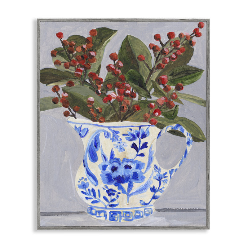 Hiver, héritage, bouquet, art de la giclée, conception de Melissa Wang, H 30 po x l 24 po, Estampe numérique Farmhouse